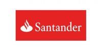 Znak banku Santander - kredyty na mieszkanie i dom